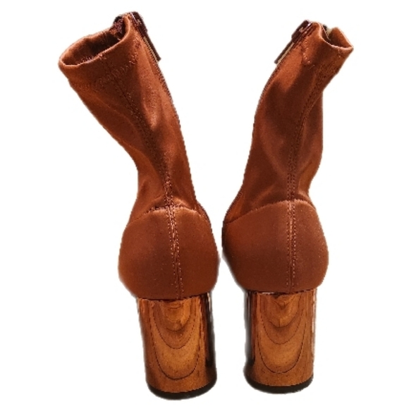 Antropologie Women's Orange Ankle Sock Boots - Picture 4 of 7